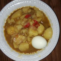 A picture of Irish potato pottage.