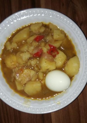 A picture of Irish potato pottage.