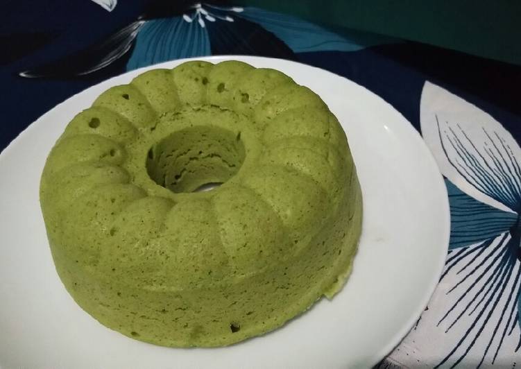 Cara Menyiapkan Bolu kukus green tea, Menggugah Selera