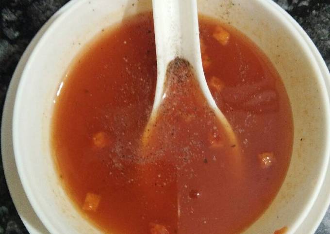 Recipe of Quick Tomatoes Soup healthy and tasty 😋