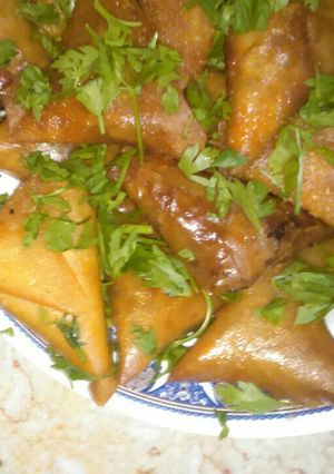 صورة لوصفة سمبوسة باللحمة