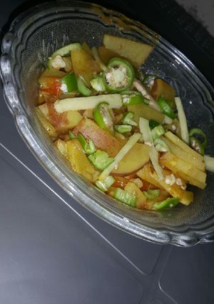 A picture of Aloo ka salan #eidkay pakwan.