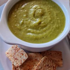 A picture of Vickys Brussels Sprout Soup, GF DF EF SF NF Vegan.