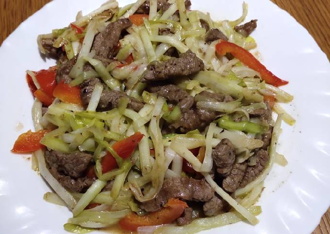 Recipe of Speedy Yellow Chives with Beef slices