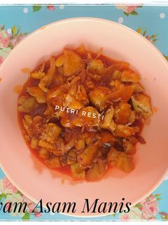 Foto resep Ayam Asam Manis (no tepung)