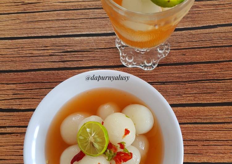 Asinan rambutan pedas manis asem