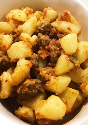 Foto resep Sambal goreng kentang & “mince beef”