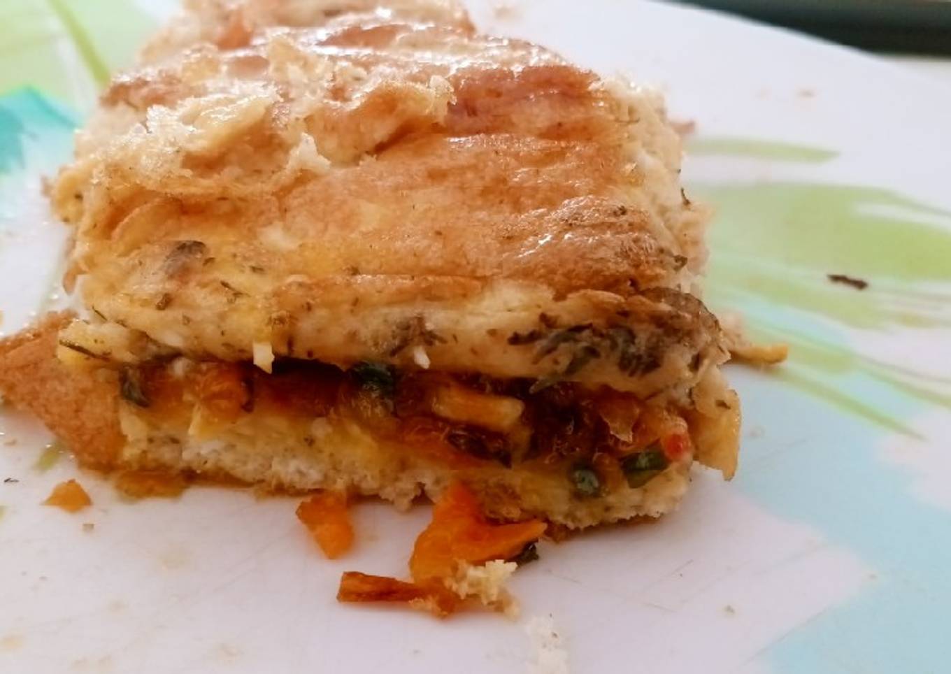 Carrot and radish Omellette