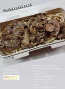 Spageti Saus Blackpepper (dengan beef slice dan jamur)