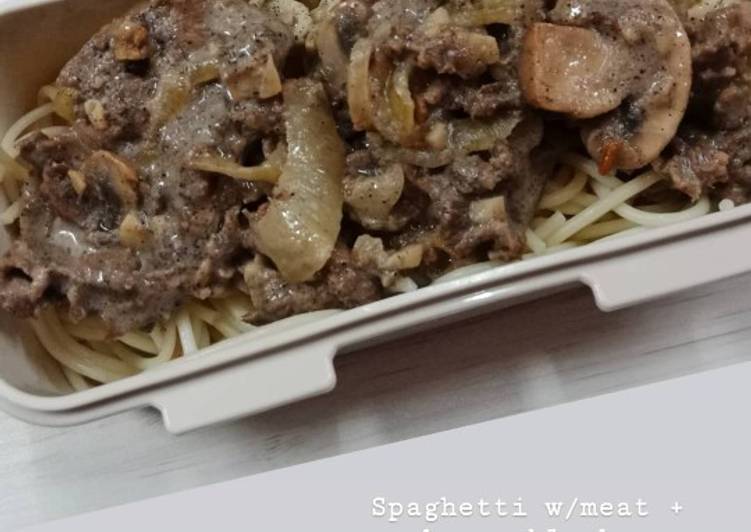 Resep Spageti Saus Blackpepper (dengan beef slice dan jamur) yang Bisa Manjain Lidah