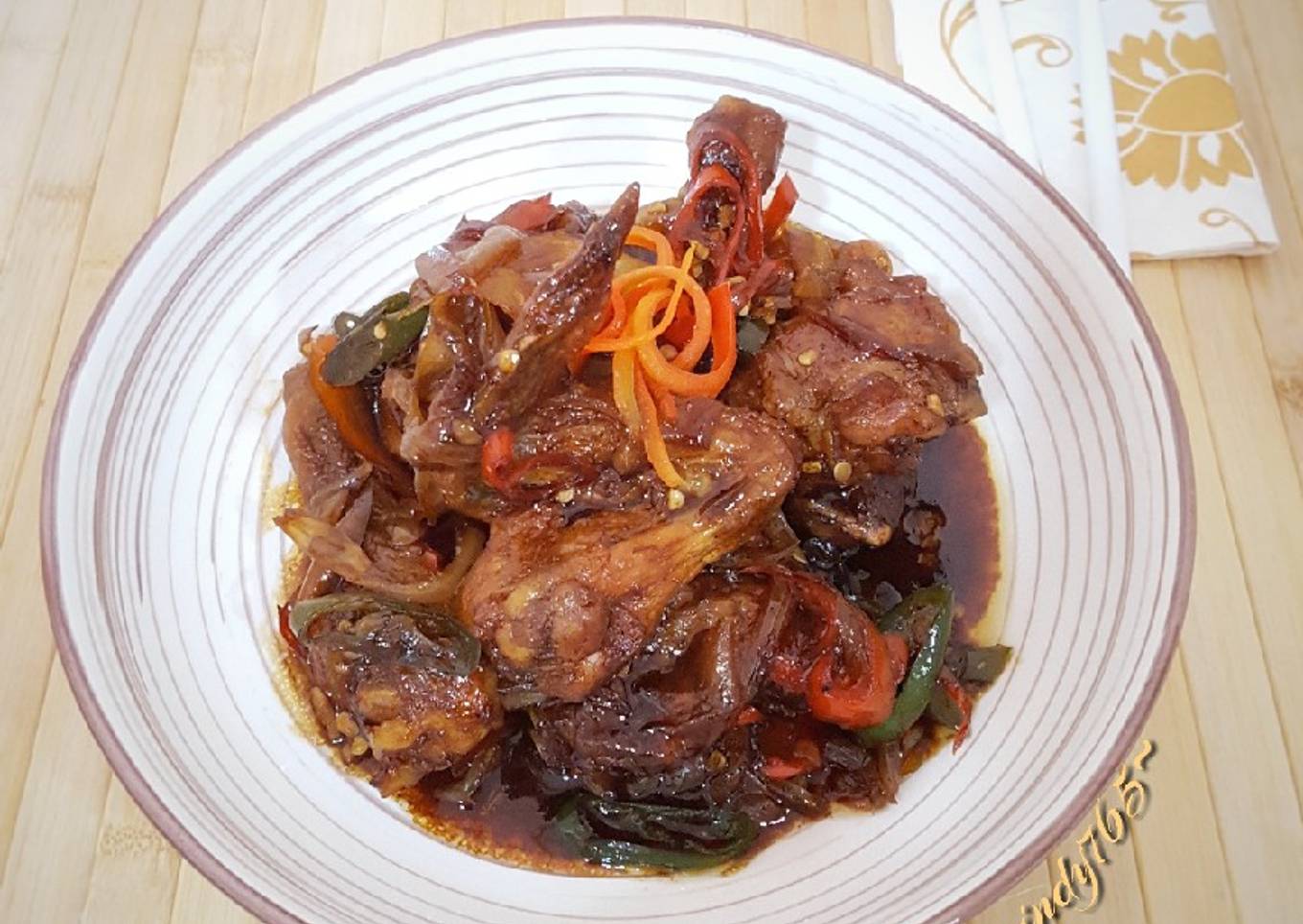 Ayam Goreng Kecap Bumbu iris