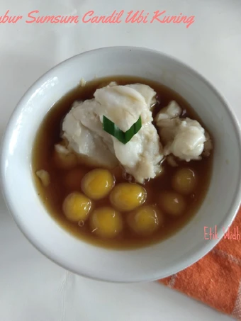 Langkah Mudah untuk Membikin Resep Bubur Sumsum Candil Ubi Kuning yang  Bikin Ketagihan Anti Ribet, Lezat Sekali