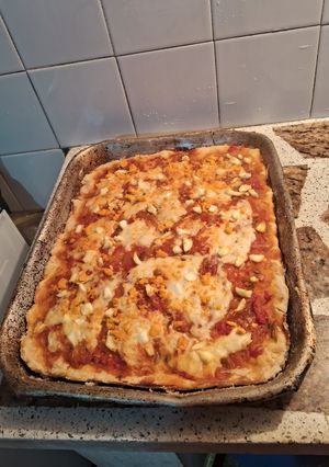 Una foto de Pizza exquisita y exprés🍕🍕