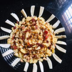 Apple banana salad A picture of Apple banana salad.