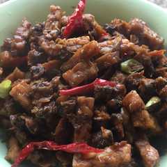 A picture of Tumis (oseng) kerang tempe.