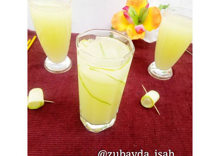 Simple Way to Prepare Homemade Cucumber Lemonade