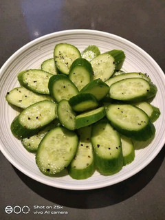 A picture of Simple Cucumber Salad.