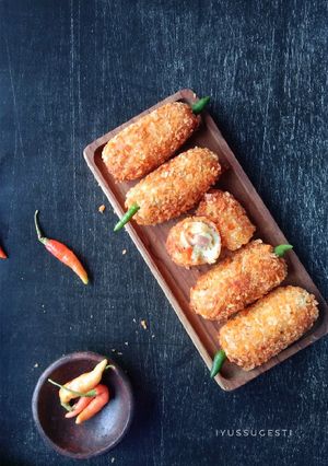Foto resep Kroket keju sayur (pakai tepung kentang)