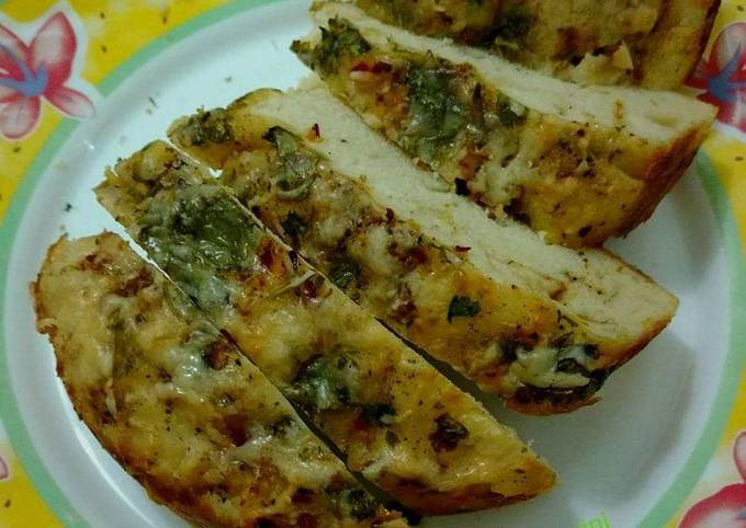 Steps to Prepare Perfect Herbs and garlic bread