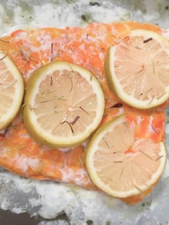 Foto de Salmão no forno