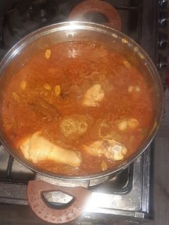 صورة لوصفة طاجن دجاج بريانى بصوص الطماطم