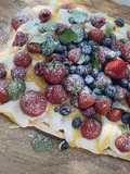 Pavlova de Frutos Vermelhos com Manga