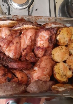 Una foto de Pollo al horno