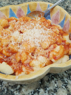Una foto de Ñoquis de queso Port Salut fáciles y rápidos