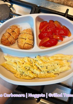 รูปของ Penne Carbonara | Nuggets สำหรับเด็ก