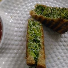 A picture of Broccoli Paneer Cheese Chilli Sandwich.