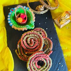 Colorful chakli A picture of Colorful chakli.