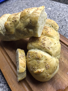Una foto de Pan de ajo y orégano