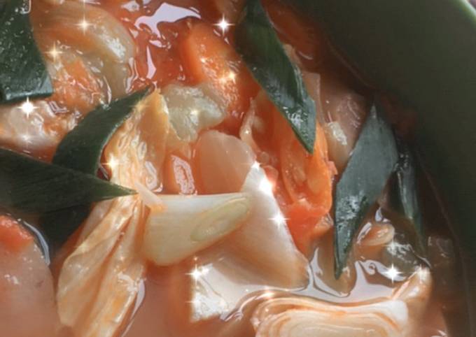 Resep Sup merah asam pedas Anti Gagal