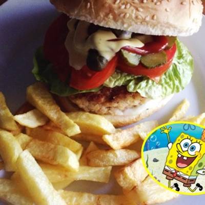 Burguer Cangreburguer | Bob Esponja Receta de Gema Buonarroti- Cookpad