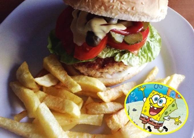 Burguer Cangreburguer | Bob Esponja Receta de Gema Buonarroti- Cookpad