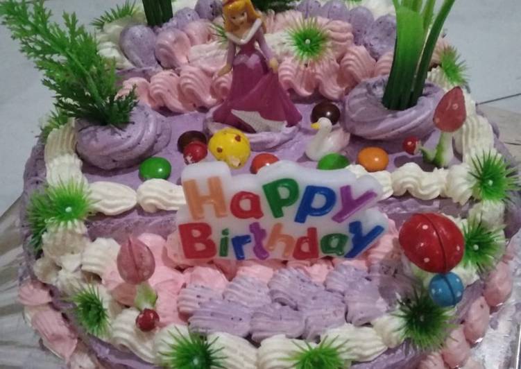 Kue ulang tahun anak super simple