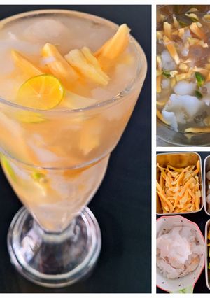 Hình của món Nước dừa tắc trái cây.
