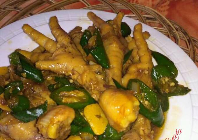 Tumis Ceker Ayam Cabe Ijo