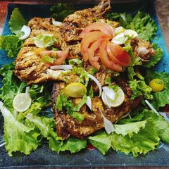 A picture of Spicy Fried & Steam Chicken Roast 🍗🍗.