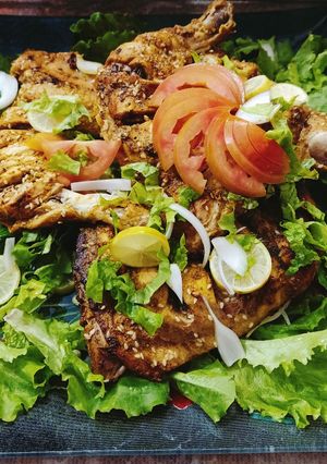 A picture of Spicy Fried & Steam Chicken Roast 🍗🍗.