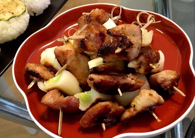 How to Make Super Quick Homemade Yakitori (chicken on skewer)