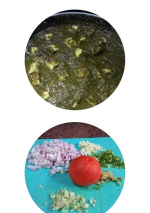 A picture of Palak Paneer.