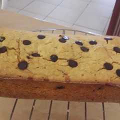 A picture of Budín de Naranja, fécula y coco rallado.