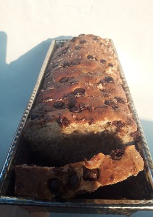 Una foto de Budín de banana integral