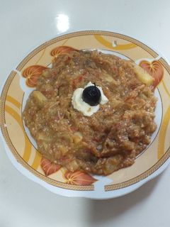 صورة لوصفة باذنجان مشوي(زعلوكة)🍆🍅