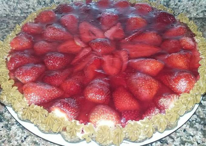 Mi Tarta De Frutillas Muy Fácil Receta De Lorena Bertoni 😋- Cookpad