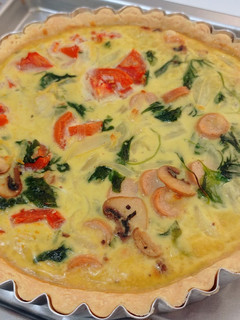 Foto resep Quiche Lorraine/Spinach Pie