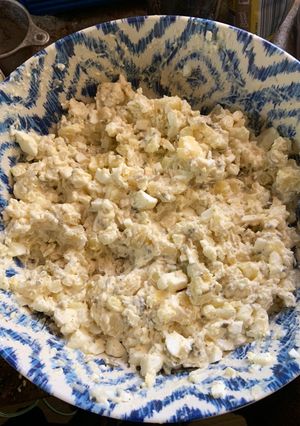 A picture of Mommy’s Famous Potatoe Salad.