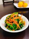 El namul con espinaca Japonés NAMUL coreana 나물🇰🇷🇺🇾🇯🇵ナムル（ほうれん草）