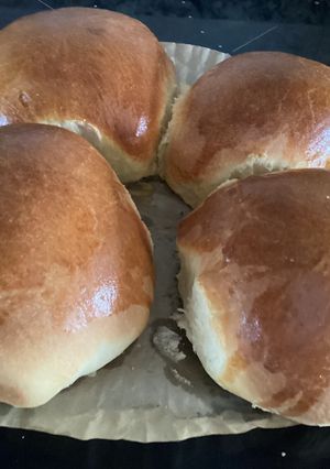 Una foto de Pan de hamburguesa en horno de aire